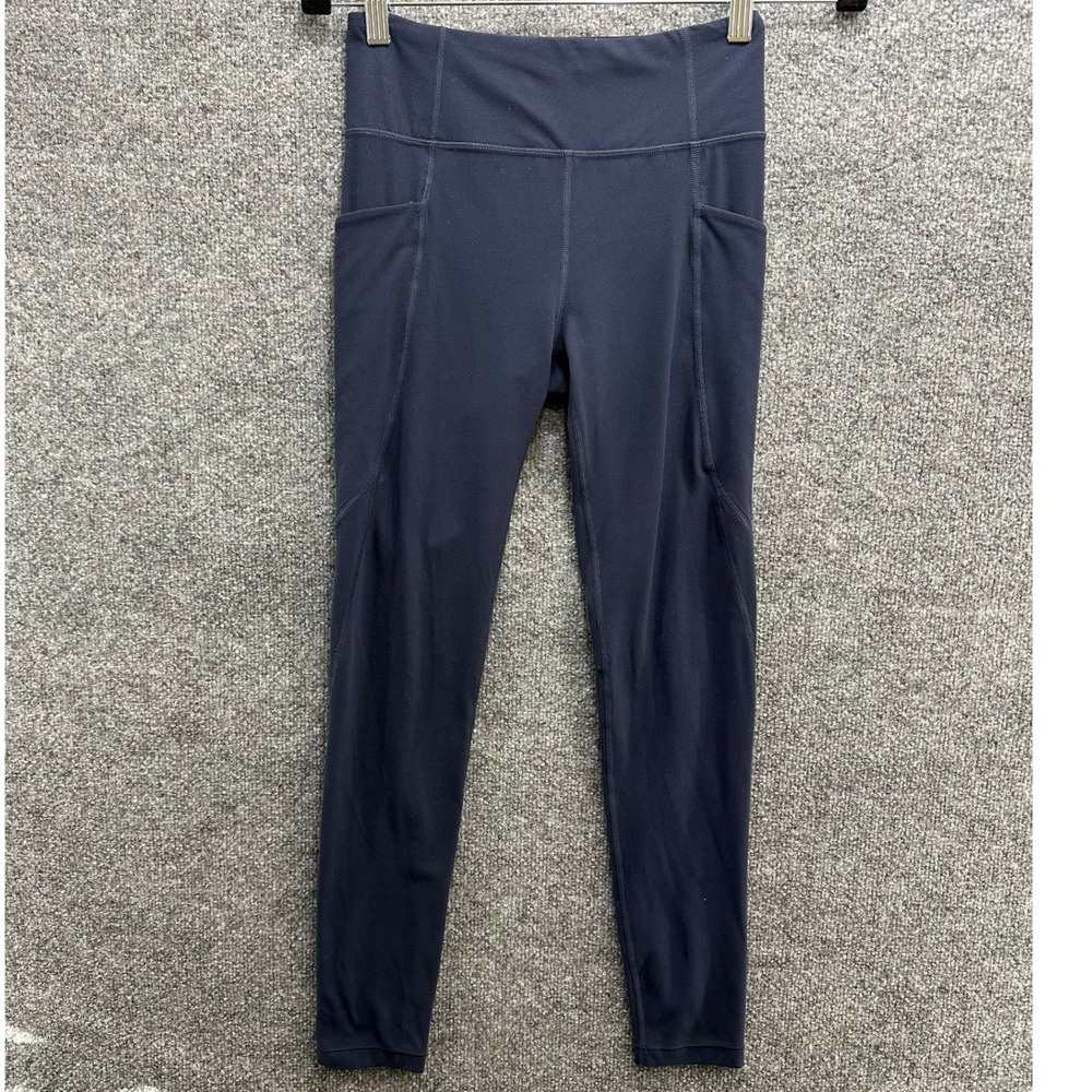 Athleta Girl High Rise Stash Your Treasures Tight Navy Blue Leggings XL 14